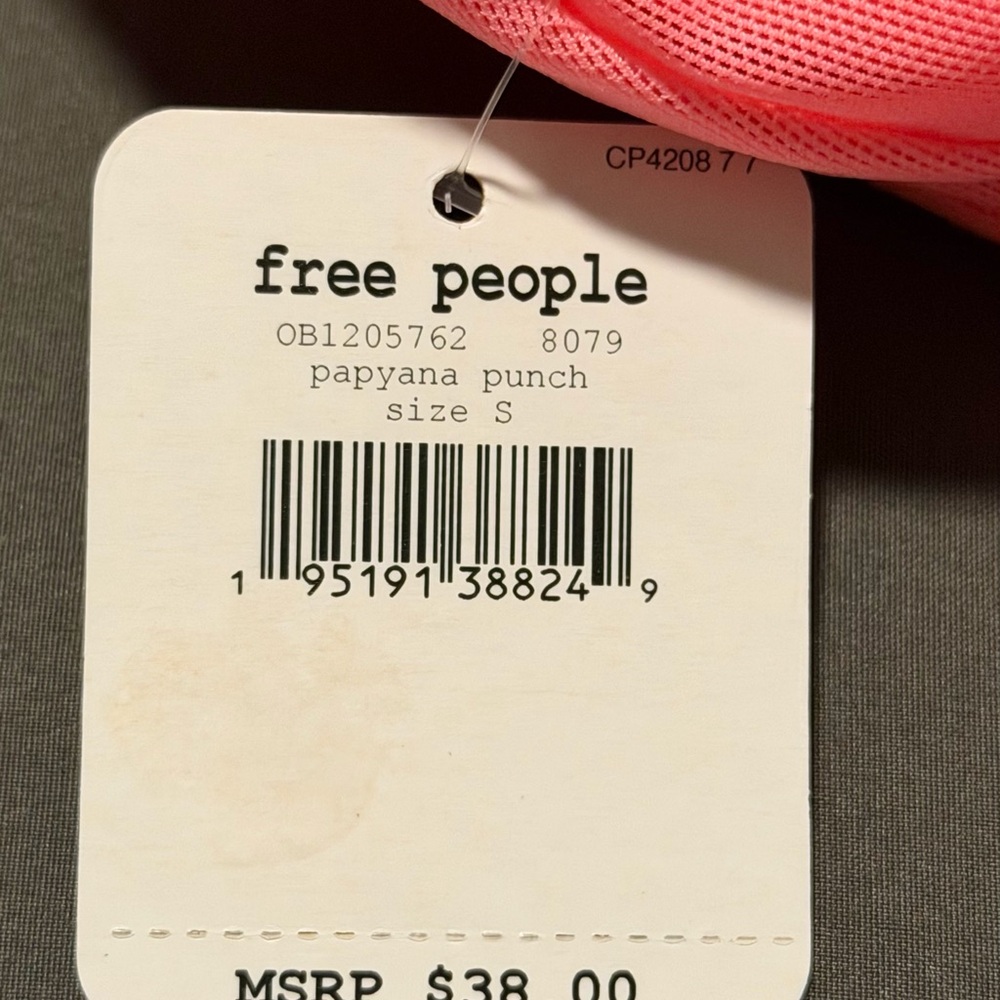 Coral Pink Ladies’ Very Prairie Bra Free People - Picture 4 of 4